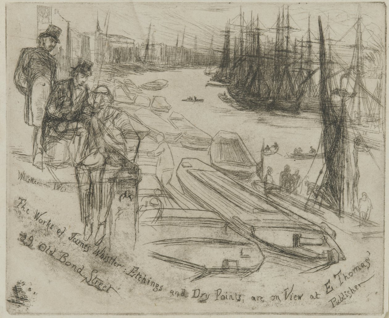 Mały basen, 1861 (akwaforta na papierze) autorstwa James Abbott McNeill Whistler
