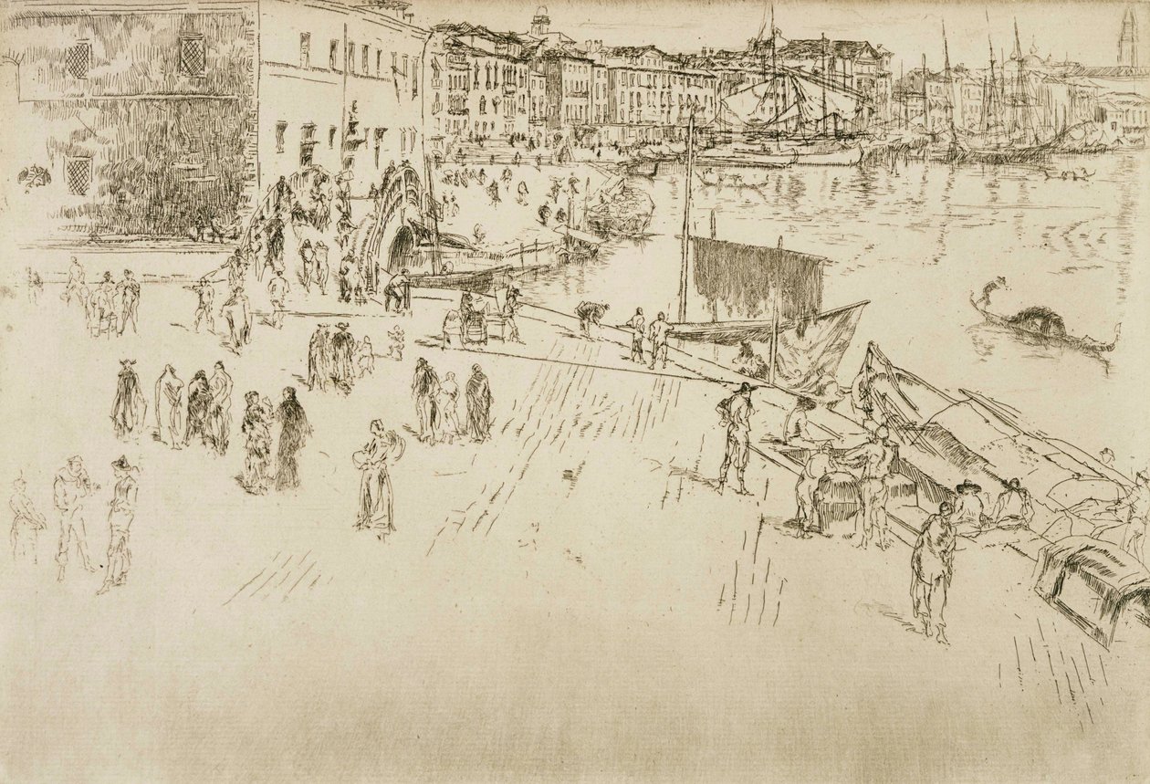 Riva, nr 1 autorstwa James Abbott McNeill Whistler