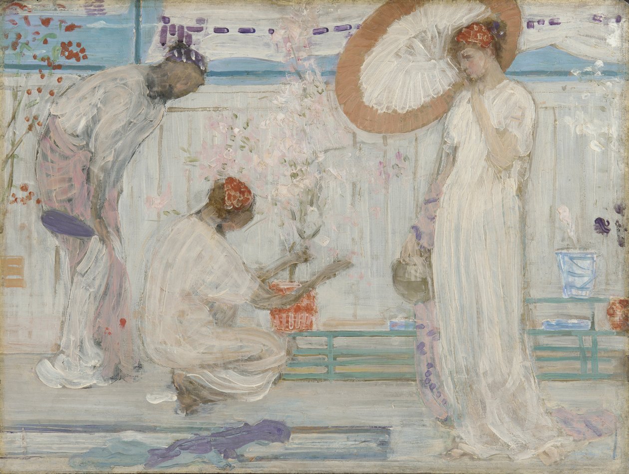 Biała Symfonia - Trzy Dziewczyny autorstwa James Abbott McNeill Whistler