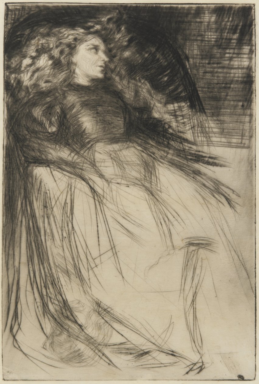 Weary, 1863 (sucha igła na papierze) autorstwa James Abbott McNeill Whistler