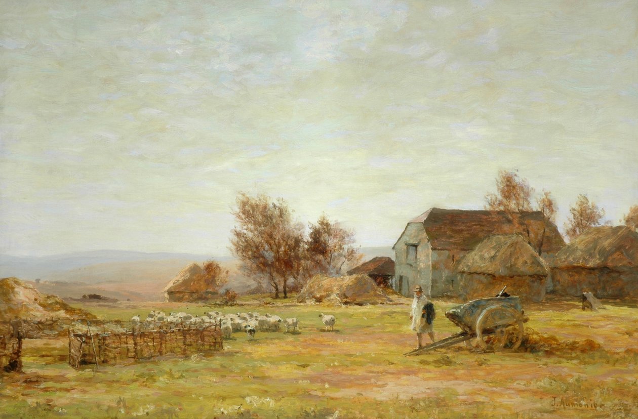 Hodowla owiec w South Downs, 1906 autorstwa James Aumonier