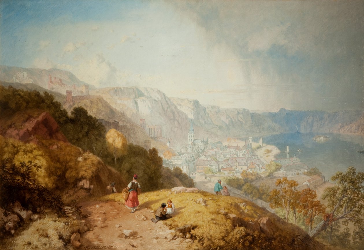 Bacharach nad Renem, 1865 autorstwa James Baker Pyne