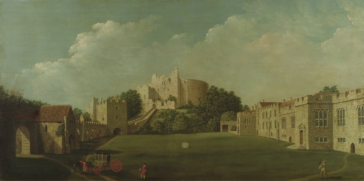 Zamek Arundel, Twierdza i Czworobok, ok. 1770 autorstwa James Canter