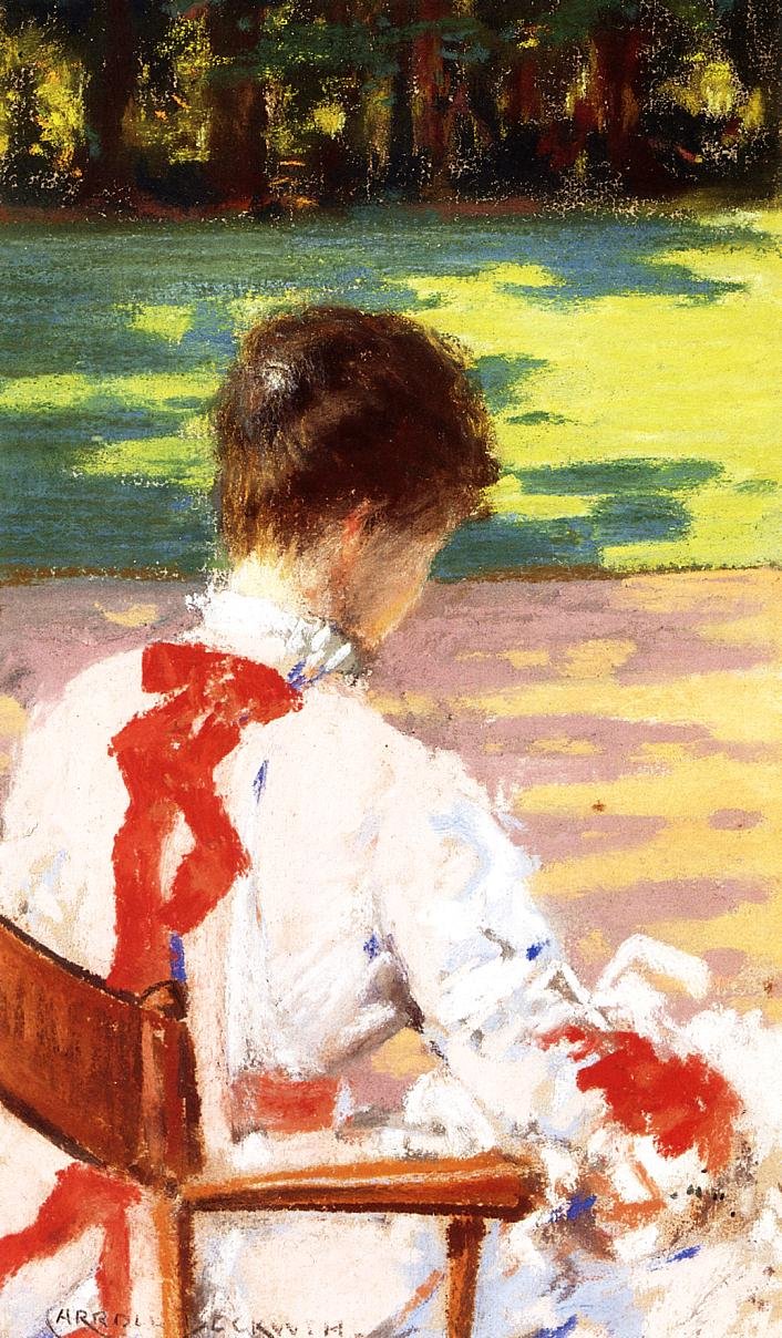 Studium ze światłem słonecznym autorstwa James Carroll Beckwith