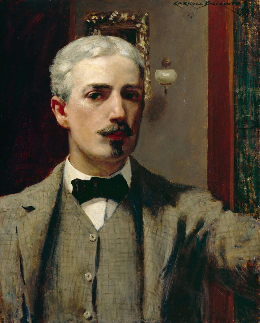 Autoportret, 1898 (olej na desce) autorstwa James Carroll Beckwith