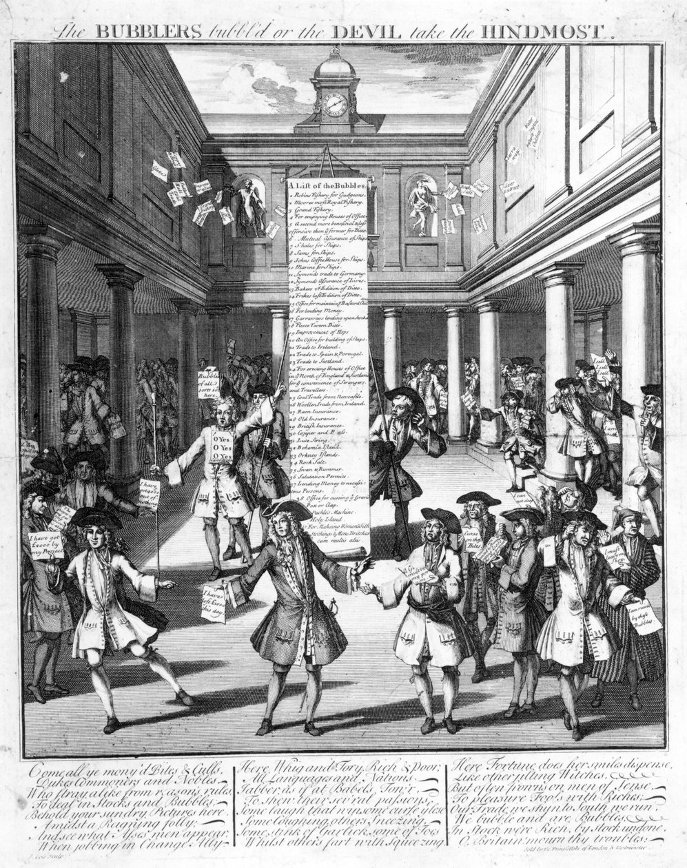 Bąbelki Bąbelkowe, 1720 autorstwa James Cole
