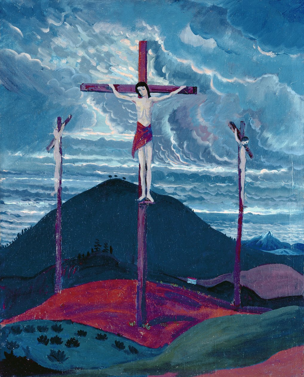 Ukrzyżowanie, 1913 autorstwa James Dickson Innes