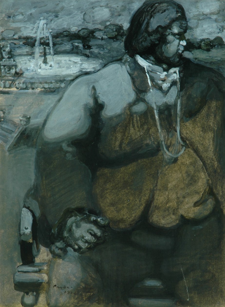 John Price, 1902 (grisaille na papierze) autorstwa James Ferrier Pryde