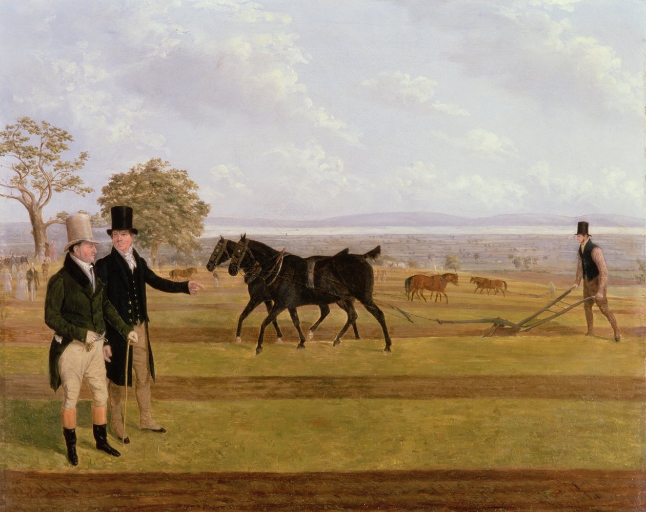 Sir Charles Morgan na meczu orki w Castleton, 1845 autorstwa James Flewitt Mullock