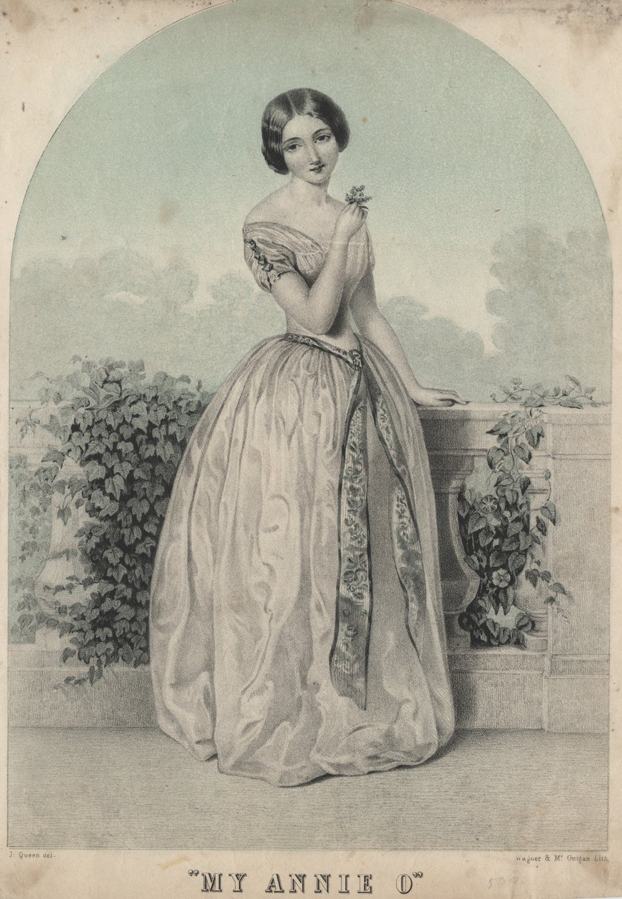 Moja Annie O, lito autorstwa Wagnera i McGuigana, 1850 autorstwa James Fuller Queen