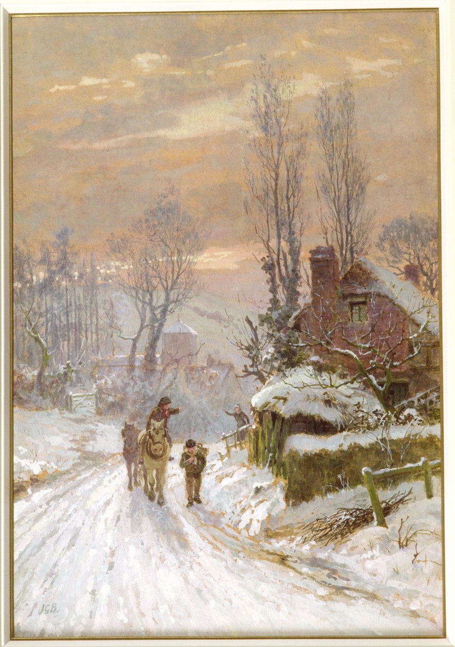 Zimowy wieczór autorstwa James George Bingley
