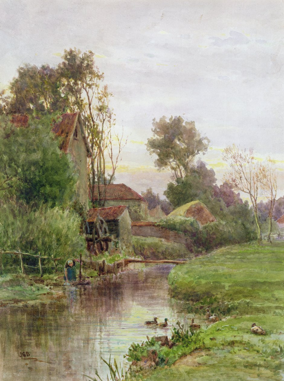 Strumień młyna autorstwa James George Bingley