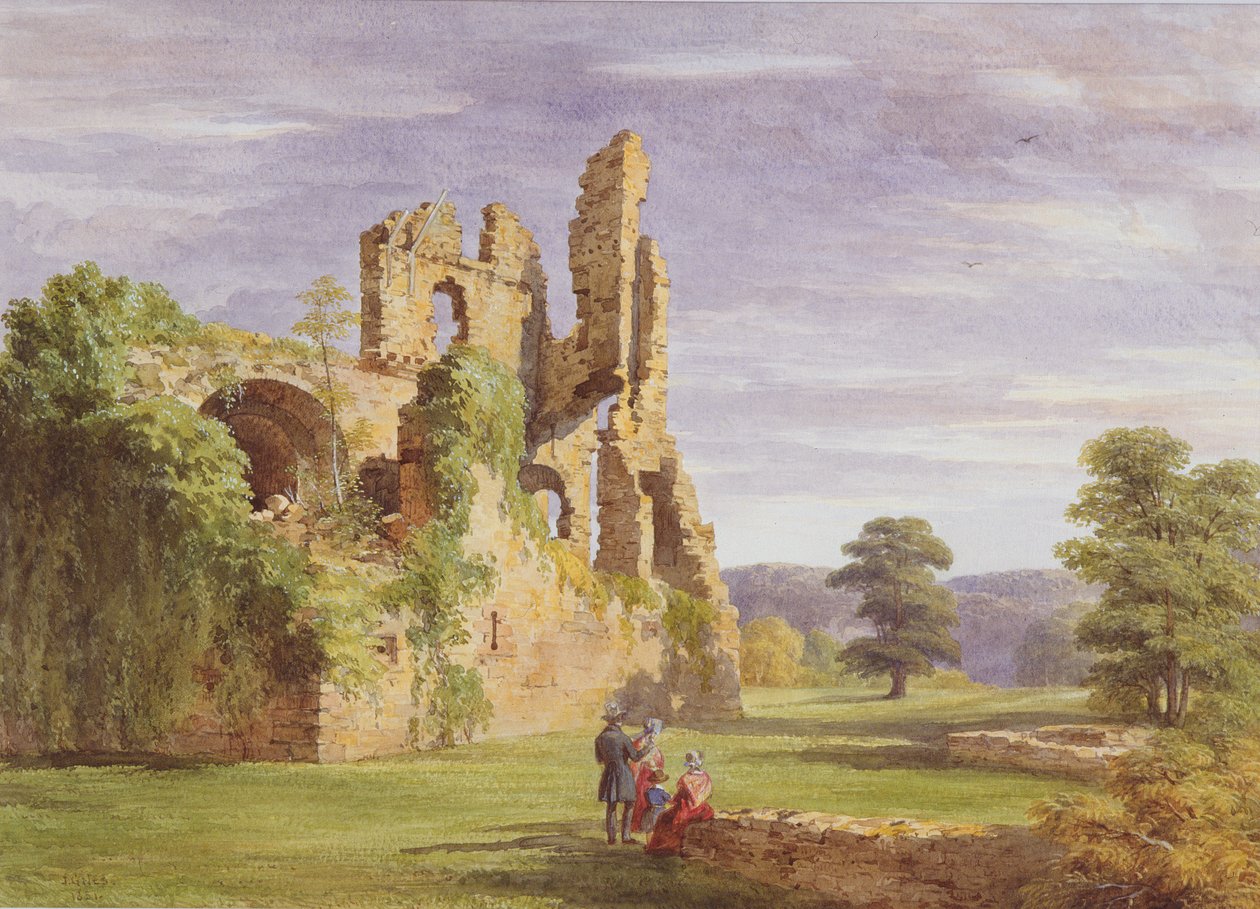 Zamek Gight, 1851 autorstwa James Giles
