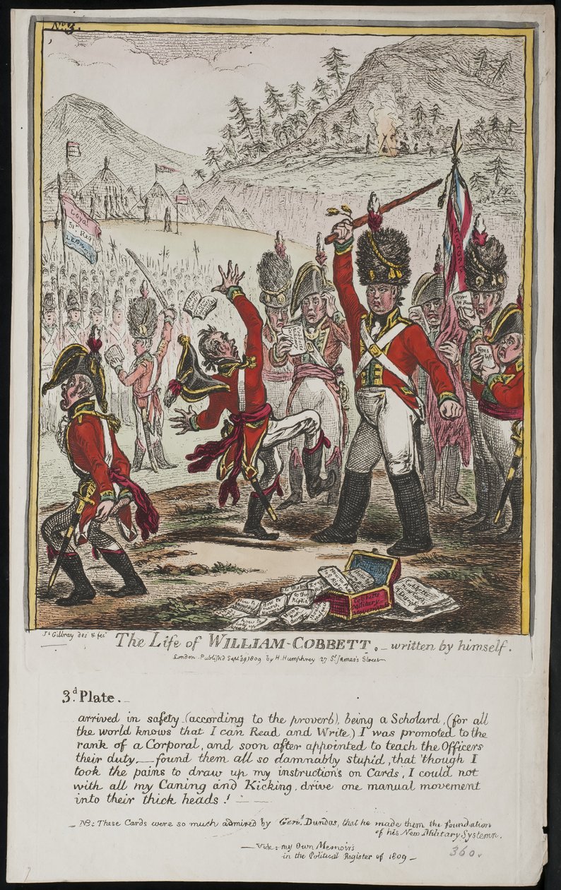 Życie Williama Cobbetta, napisane przez niego samego autorstwa James Gillray