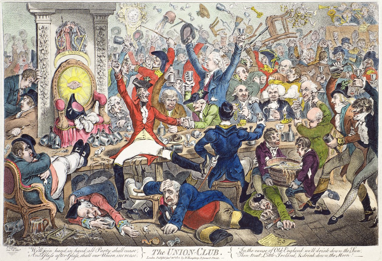 Klub Unii autorstwa James Gillray