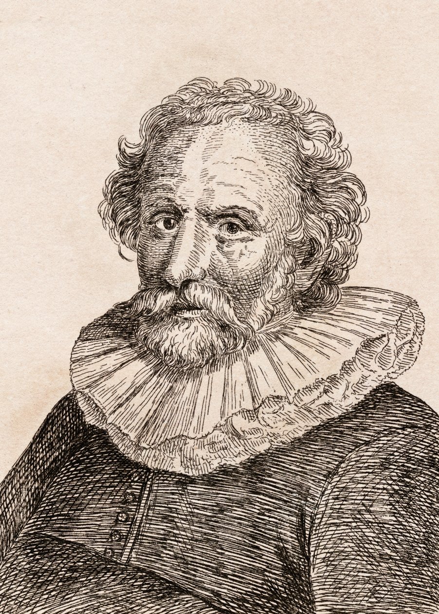 Abraham Bloemaert, ilustracja z „75 portretów sławnych malarzy z autentycznych oryginałów”, wydanej w 1817 r. w Londynie autorstwa James Girtin