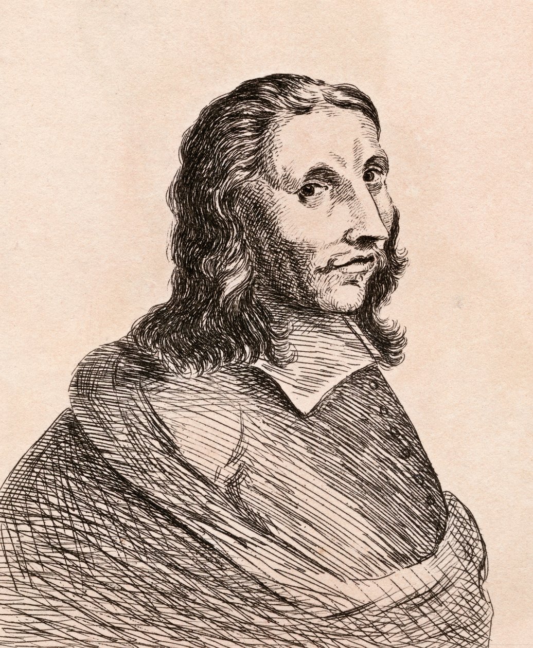 Allart van Everdingen, ilustracja z „75 portretów sławnych malarzy z autentycznych oryginałów”, wydanej w 1817 r. w Londynie autorstwa James Girtin