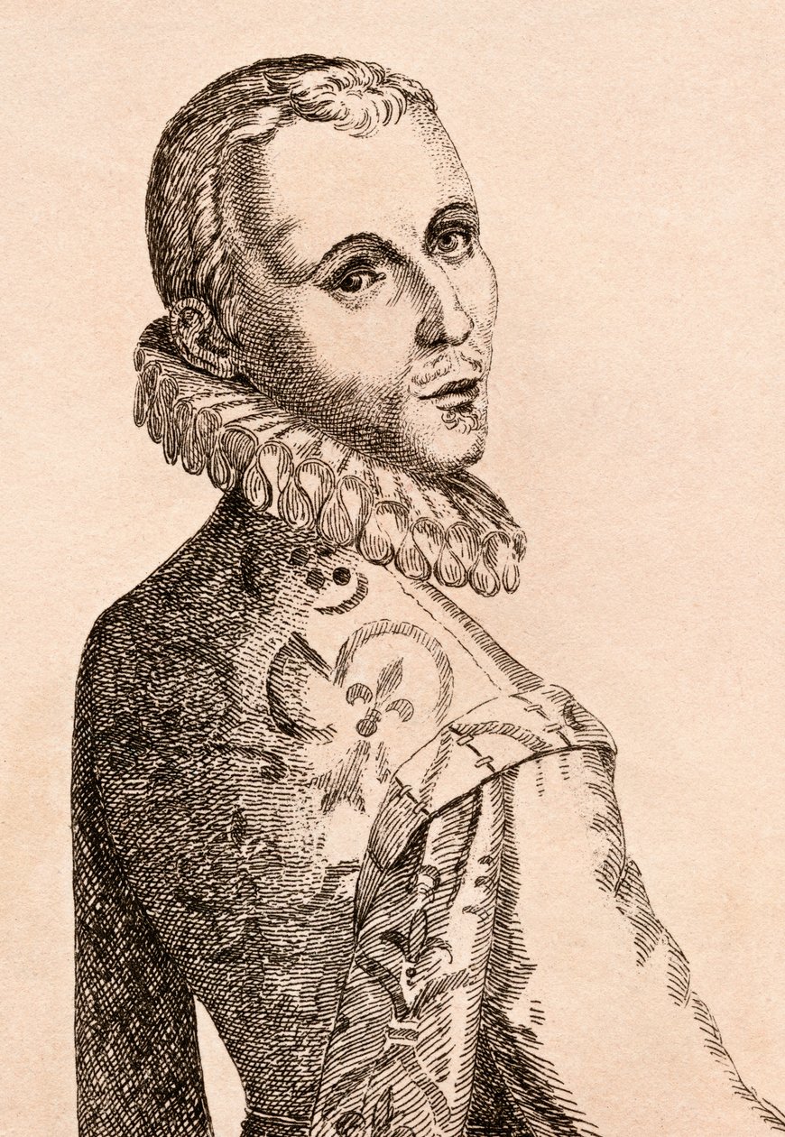 Otto van Veen, iliustracija iš „75 garsių tapytojų portretai iš autentiškų originalų“, išleista Londone, 1817 m. autorstwa James Girtin