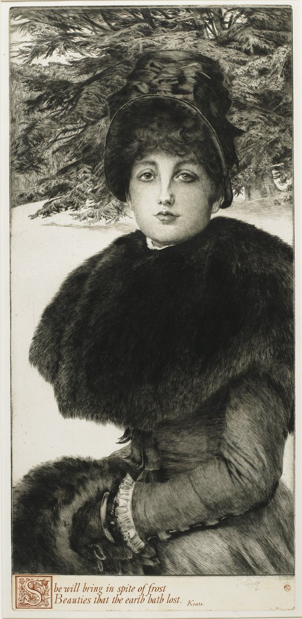 Zimowy spacer, 1880 autorstwa James Jacques Joseph Tissot