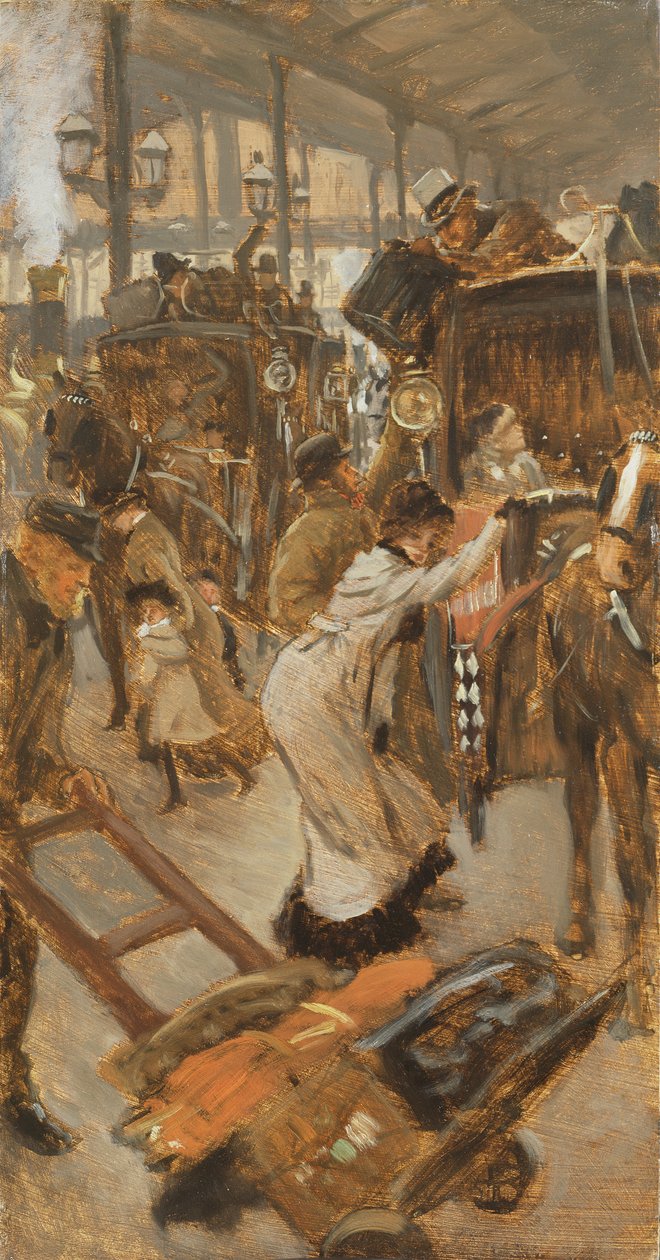 Peron odlotowy, stacja Victoria, c.1881-82 autorstwa James Jacques Joseph Tissot