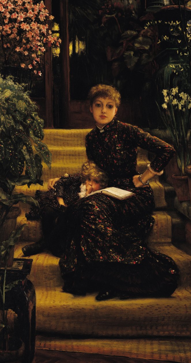 Matka z dzieckiem lub Starsza siostra, ok. 1881 autorstwa James Jacques Joseph Tissot