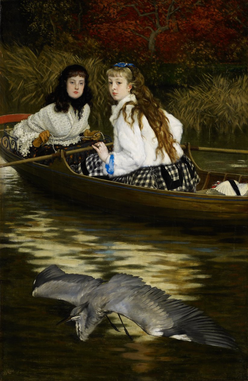 Nad Tamizą Czapla autorstwa James Jacques Joseph Tissot