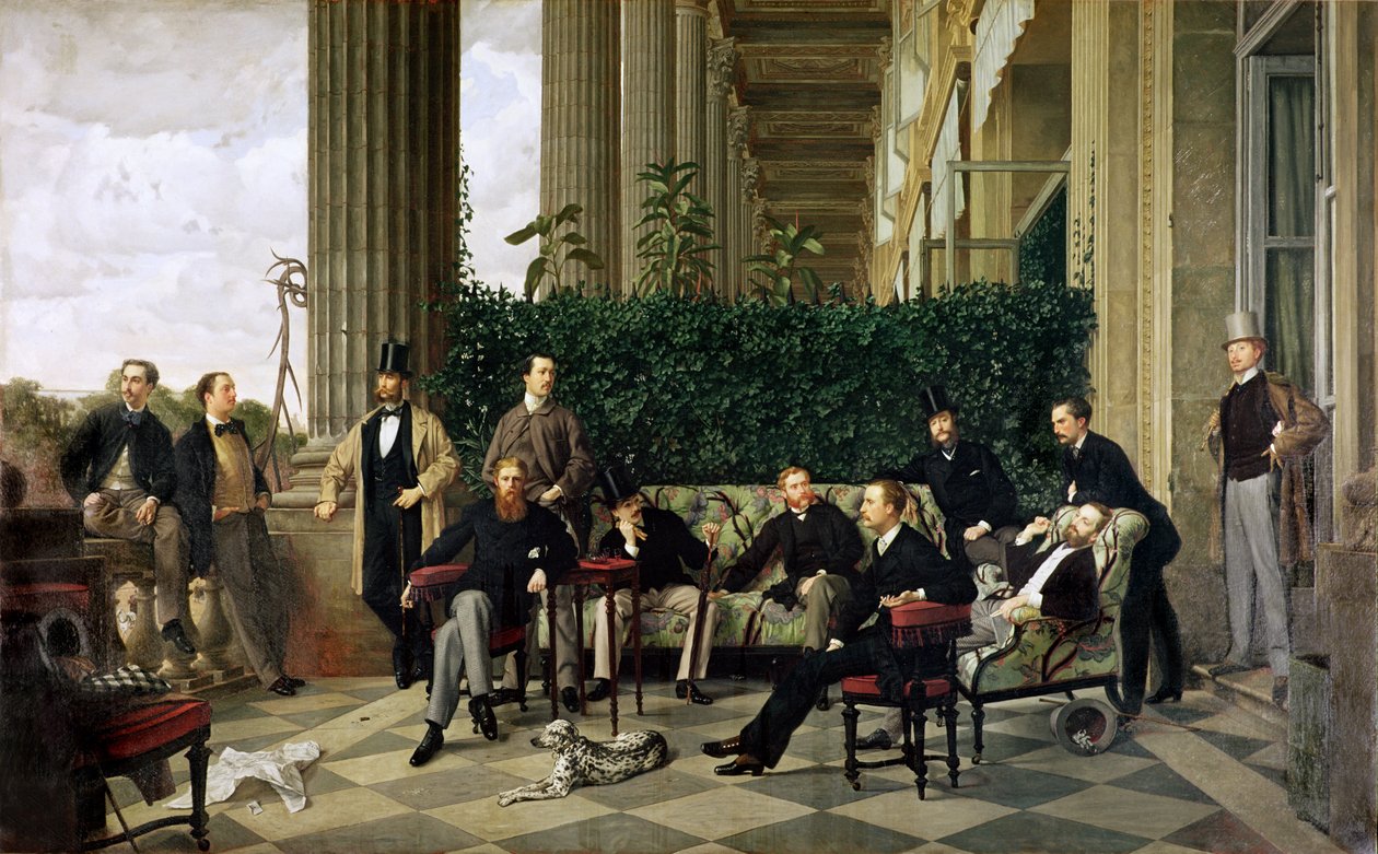 Krąg Rue Royale, Paryż, 1868 autorstwa James Jacques Joseph Tissot