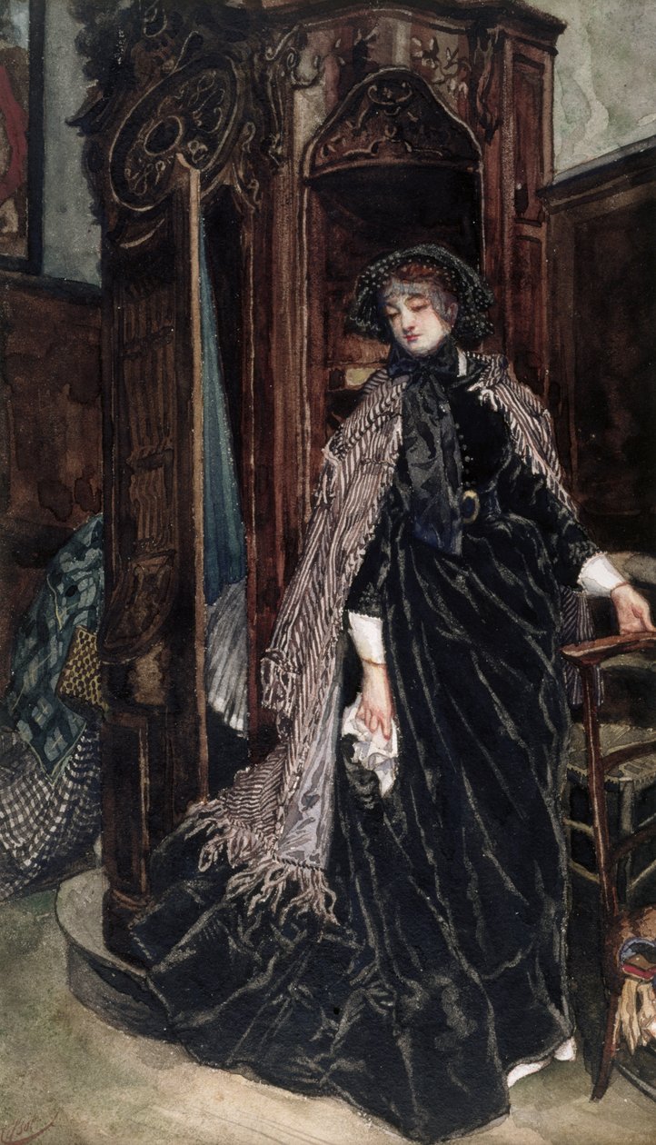 Konfesjonał, 1867 autorstwa James Jacques Joseph Tissot
