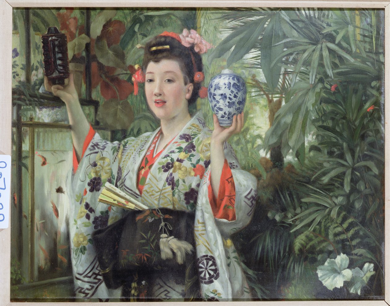 Waza japońska, ok.1870 autorstwa James Jacques Joseph Tissot