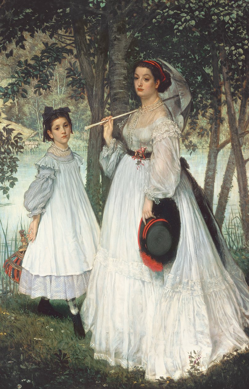 Dwie siostry: Portret, 1863 autorstwa James Jacques Joseph Tissot