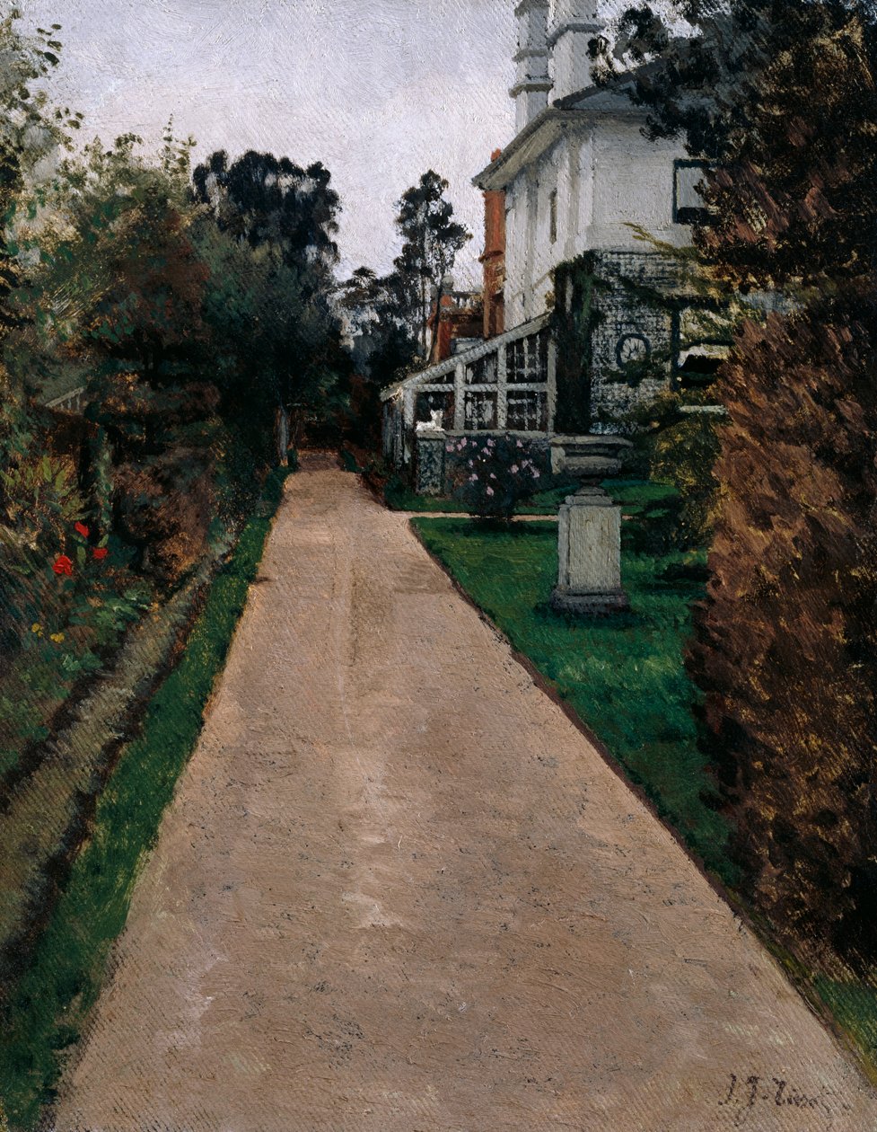 Widok na ogród przy 17 Grove End Road, 1874-82 autorstwa James Jacques Joseph Tissot