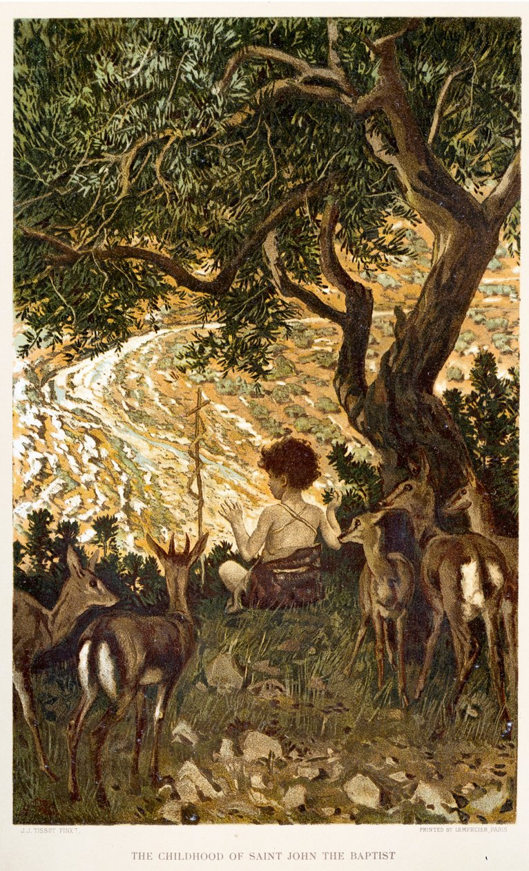 Dzieciństwo św. Jana Chrzciciela - Biblia autorstwa James Jacques Joseph after Tissot