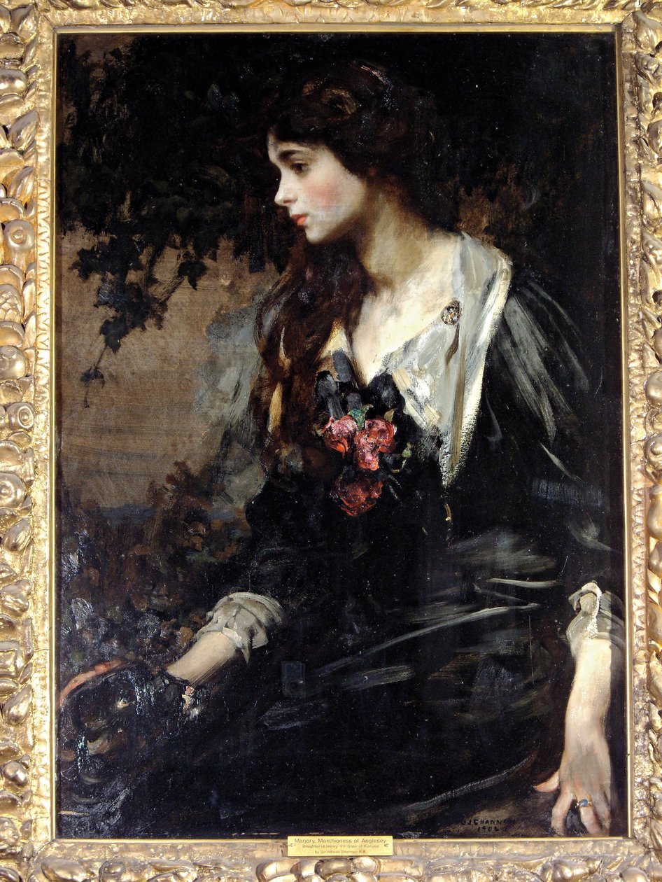 Marjorie, markiza Anglesey, 1906 autorstwa James Jebusa Shannon