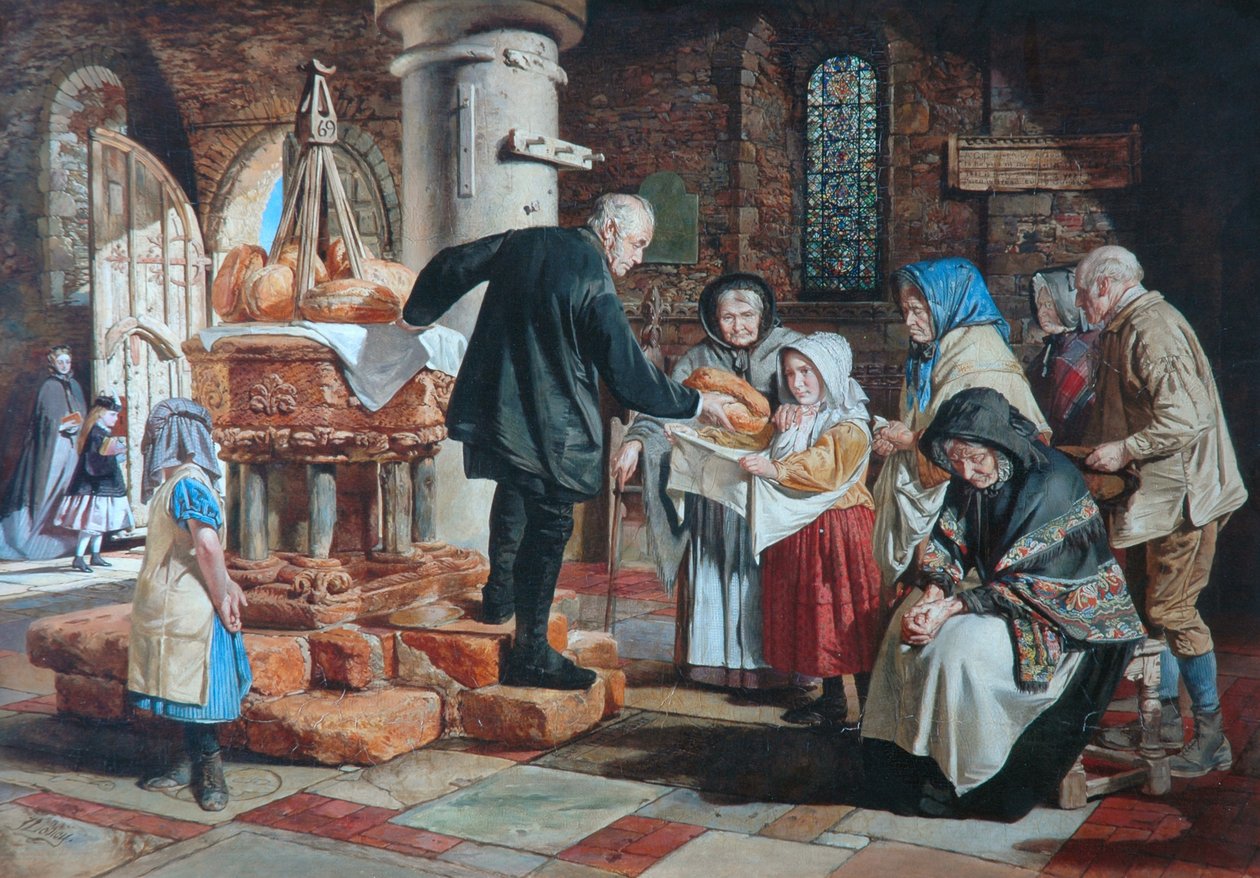 Dole, Stow Church, Lincolnshire, c.1864-67 olej na panelu autorstwa James Lobley