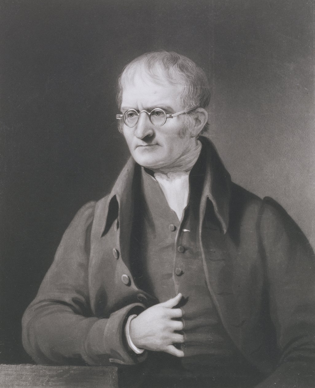 Portret Johna Daltona (1766-1844) grawerowany przez C. Turner autorstwa James Lonsdale