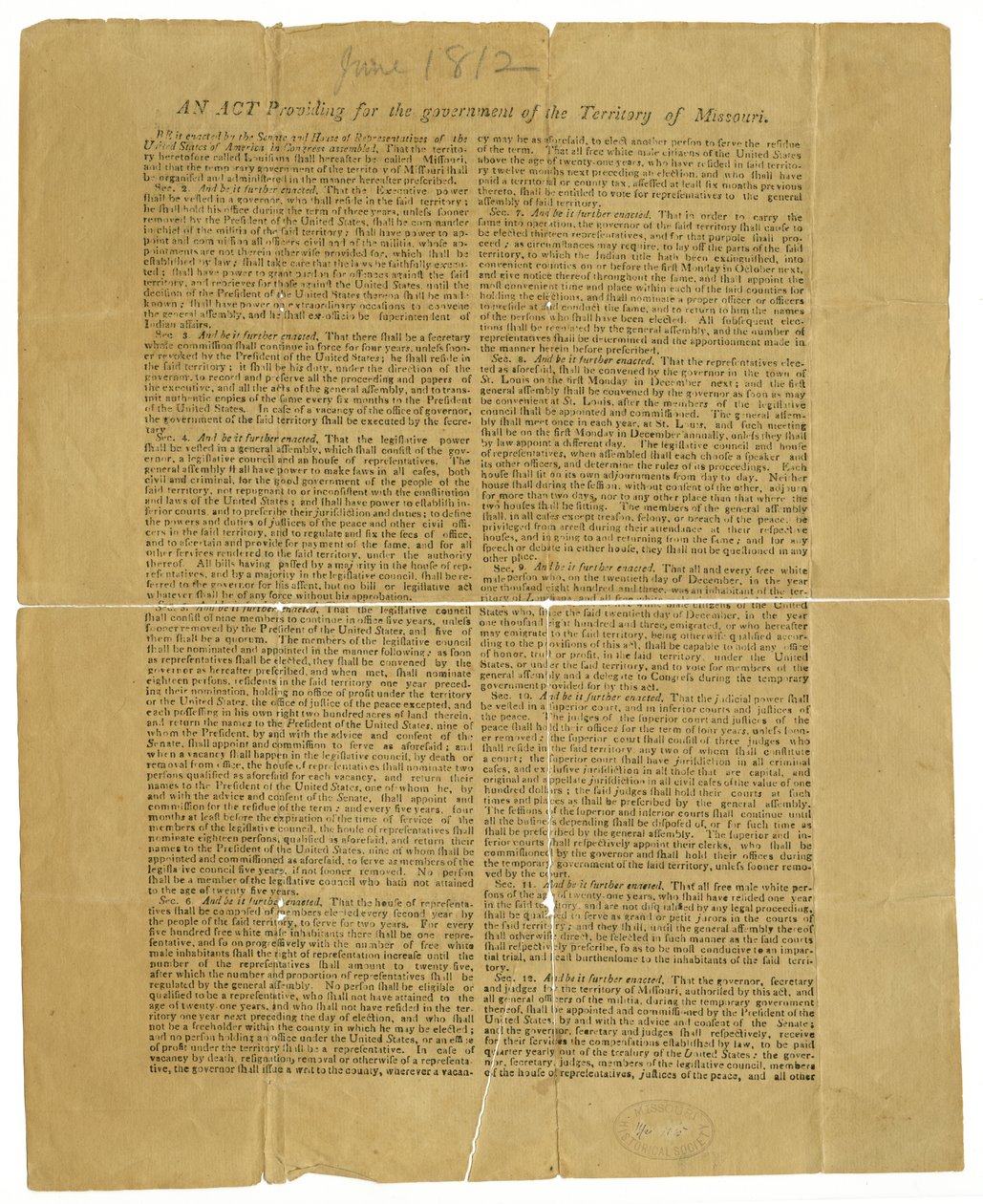 Zatwierdzony, H. Clay, Wm. H. Crawford, James Madison autorstwa James Madison
