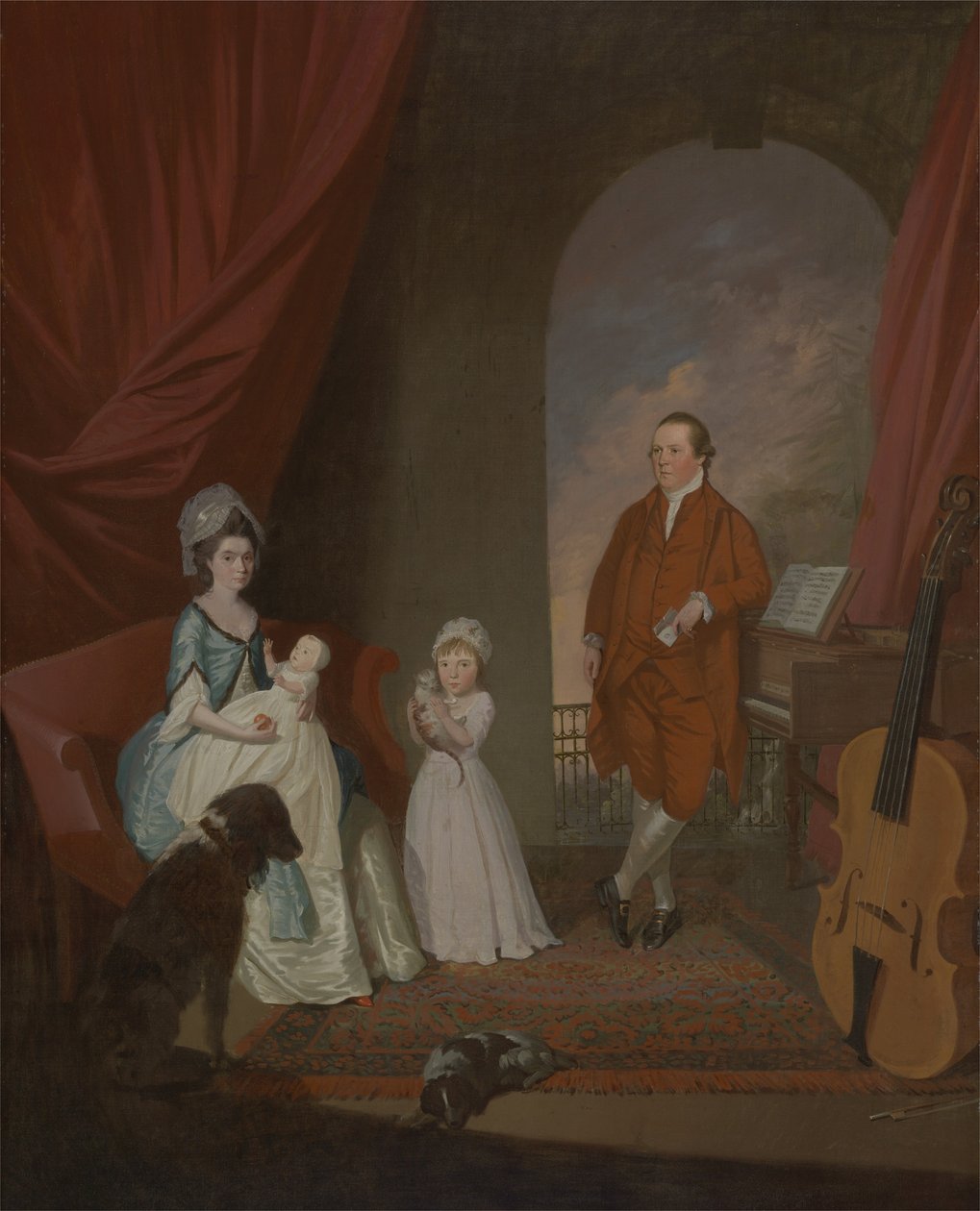 Grupa rodzinna, ok.1774-80 autorstwa James Millar