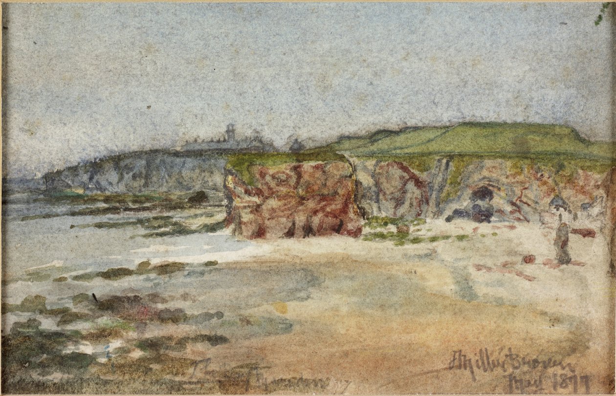 Marsden Bay 1877 (akwarela i ołówek na papierze) autorstwa James Miller Brown