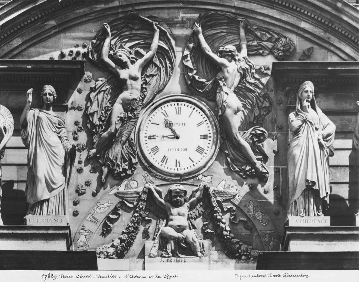 Fronton Palais du Luxembourg, 1840 (szczegóły) (patrz również 346521) autorstwa James Pradier