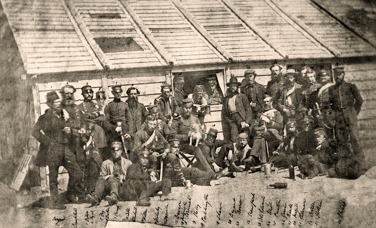 Obóz 18-tego Królewskiego Pułku Irlandzkiego, Sewastopol, maj 1856 autorstwa James Robertson