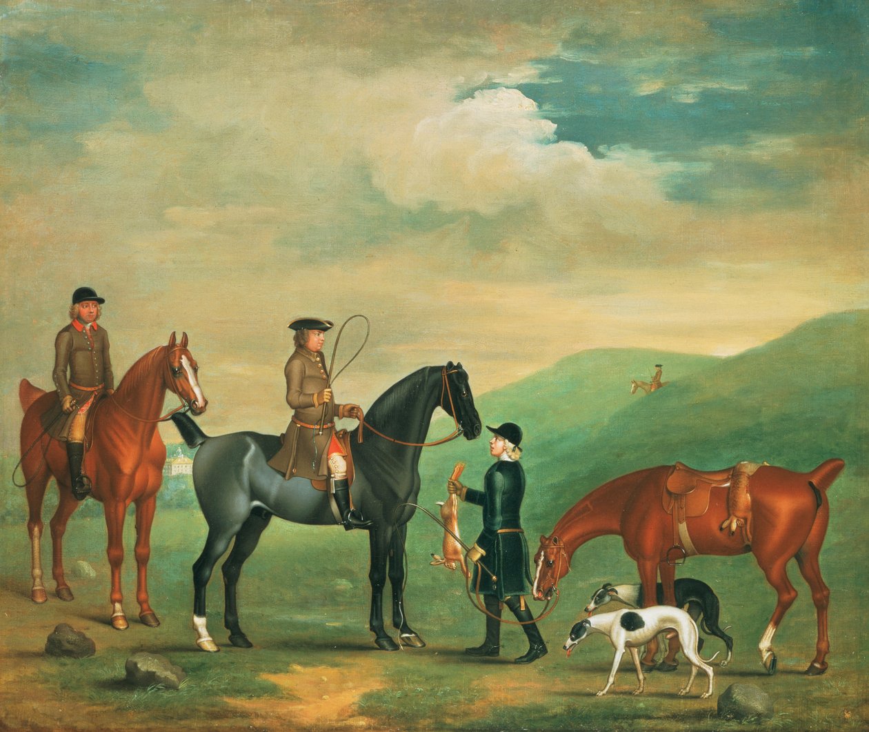 Czwarty lord Craven na kursie w Ashdown Park autorstwa James Seymour