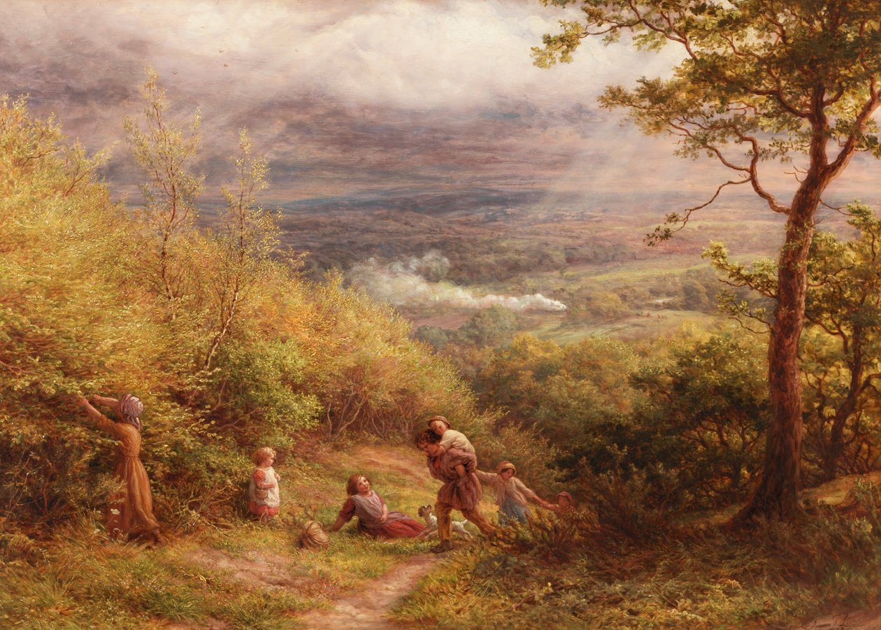 Ostatni blask, 1872 autorstwa James Thomas Linnell