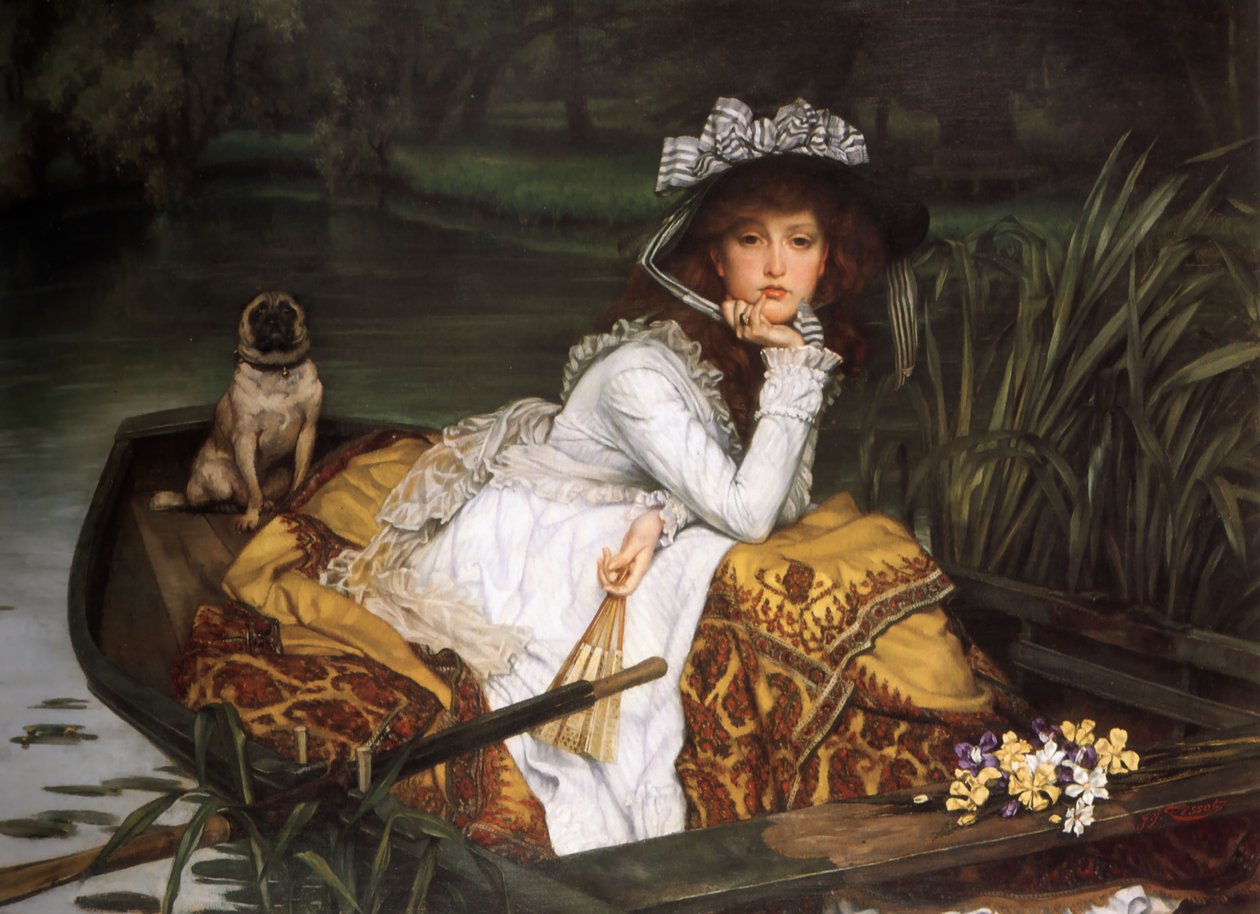 Młoda dama w łodzi autorstwa James Jacques Joseph Tissot