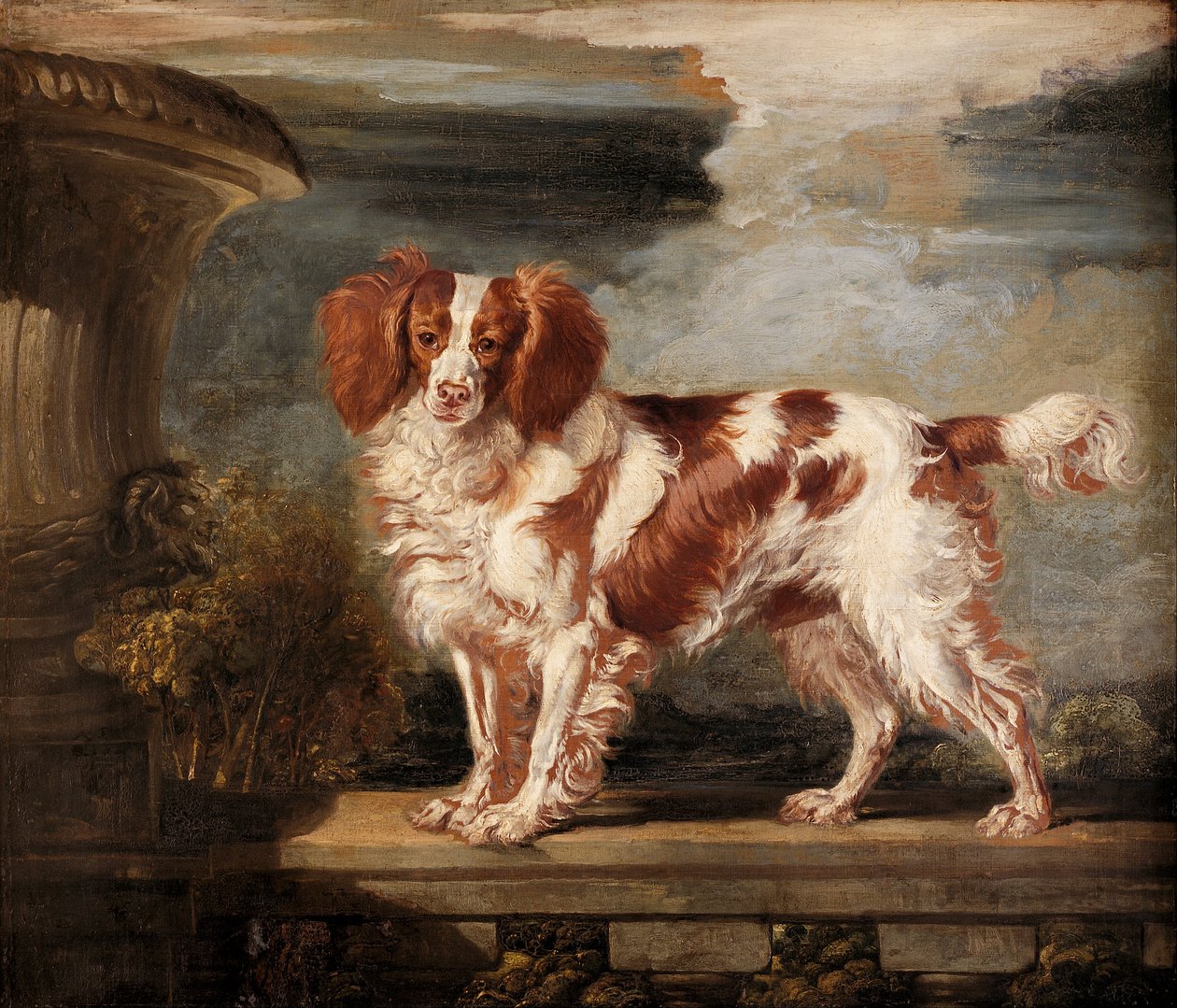 Portret Dash, ulubionego spaniela, własność Lady Frances Vane-Tempest autorstwa James Ward