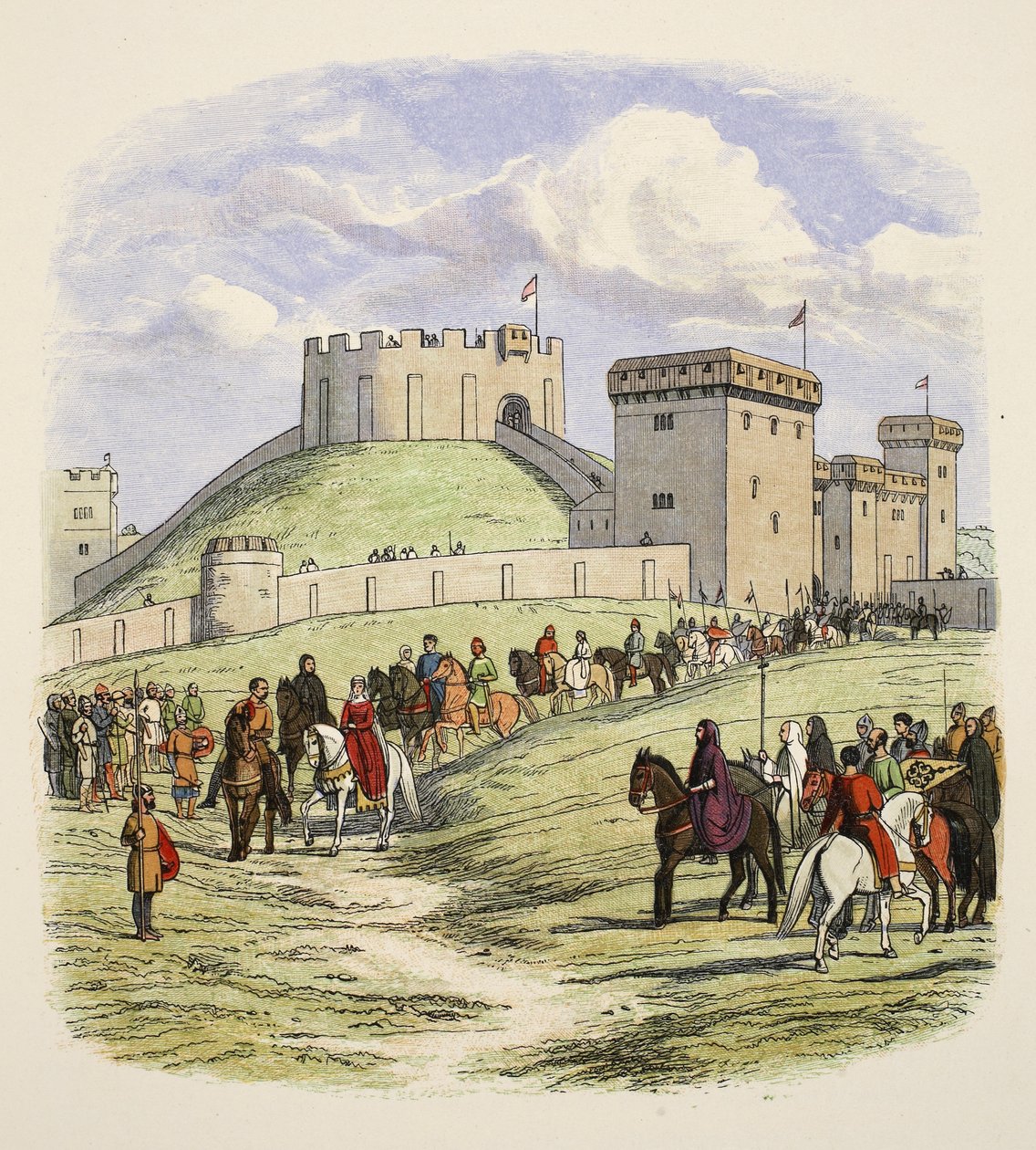Matilda jest dozwolone, aby przejść na emeryturę z Arundel, z A Chronicle of England BC 55 do AD 1485, pub. London, 1863 autorstwa James William Edmund Doyle