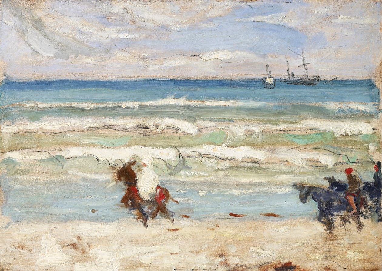 Scena na plaży, Tanger autorstwa James Wilson Morrice