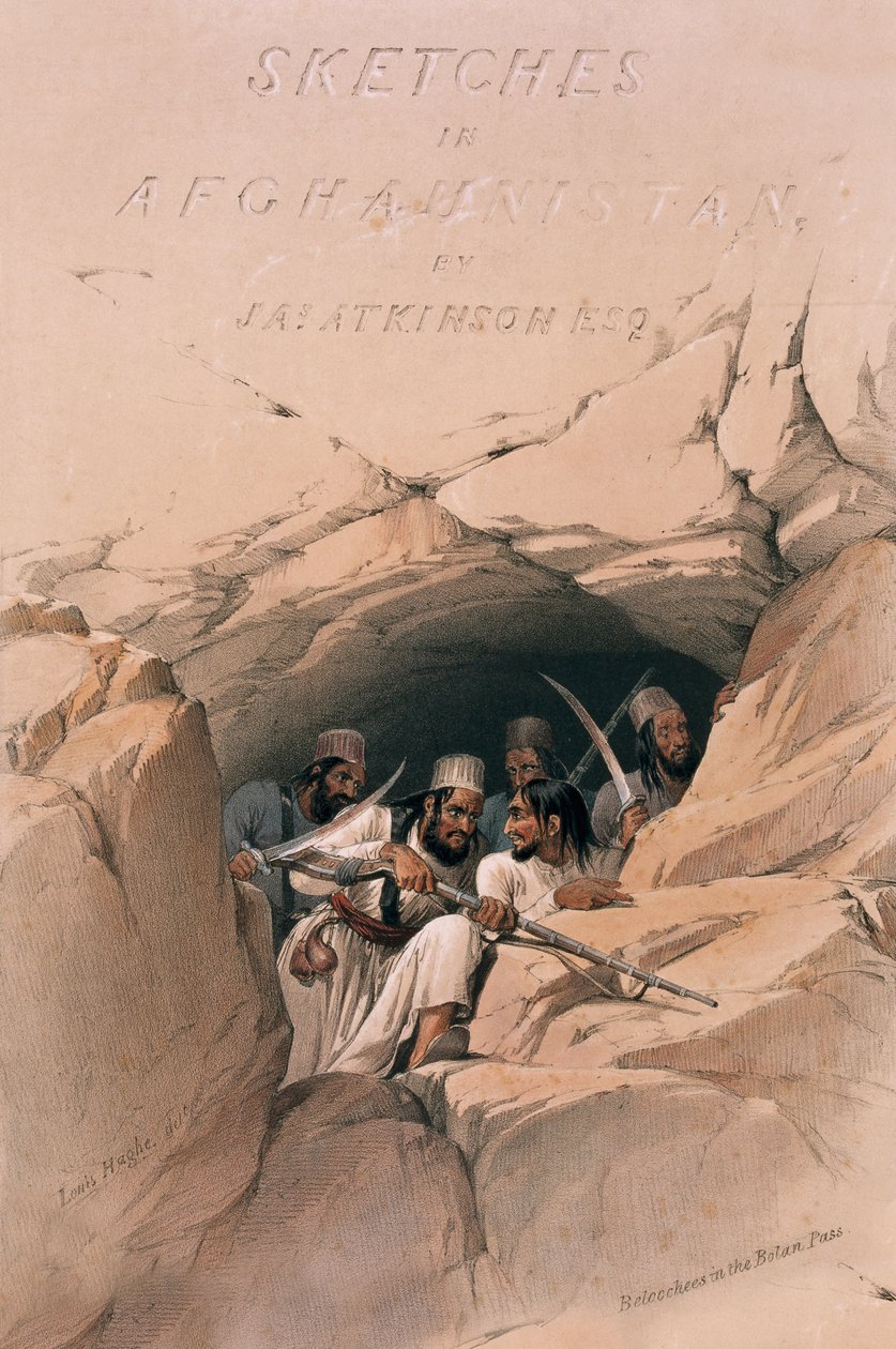 Beloochees [sic] w Przełęczy Bolan autorstwa James (after) Atkinson