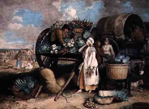 Targ warzywny, ryty przez Williama Warda (1766-1826), wyd. przez panów Ward & Co. autorstwa James (after) Ward