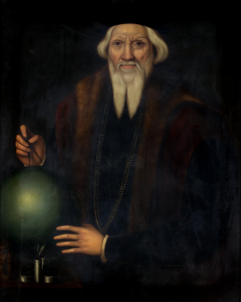 Portret Sebastiana Cabota (ok.1475-1557) (olej na płótnie) autorstwa James (attr. to) Herring