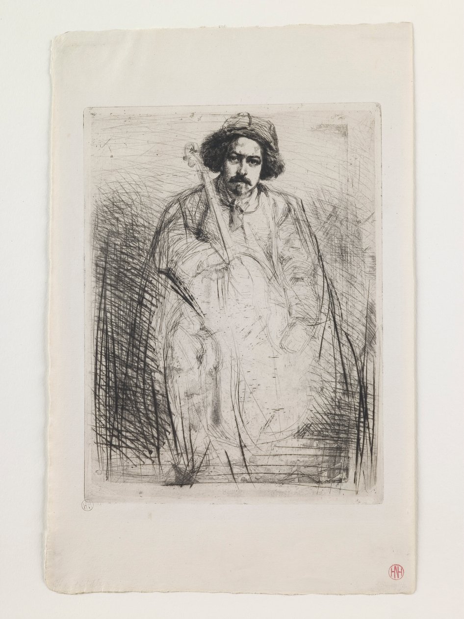 J. Becquet, Rzeźbiarz autorstwa James Abbott McNeill Whistler
